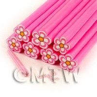 Unbaked Pink Flower Cane Nail Art And Jewellery UNC78