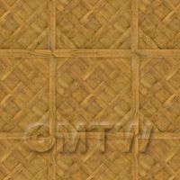 Dolls House Versailles Large Panel Parquet With Cross Frame Floor