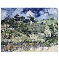 Van Gogh Painting Thatched Cottages at Cordeville