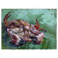 Van Gogh Painting Crab on its Back