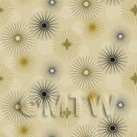Dolls House Miniature Stars And Baubles Wallpaper