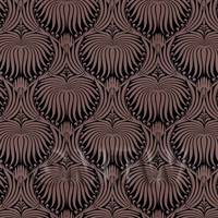 Dolls House Miniature Chocolate Clam Shell Wallpaper