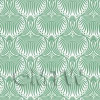 Dolls House Miniature Pale Green Clam Shell Wallpaper