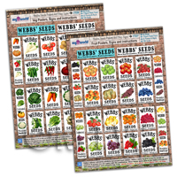 Dolls House Webbs Fruit And Vegetable Posters - 2 x A4 Value Sheets