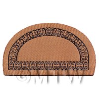 Dolls House Miniature 63mm Half Moon Greek Style Welcome Mat (NW9)