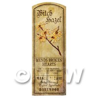 Dolls House Herbalist/Apothecary Witch Hazel Herb Long Colour Label