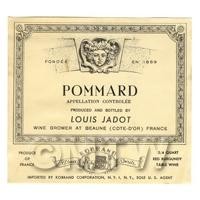 Miniature French Pommard Red Wine Label 