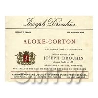 Miniature French Aloxe Corton Red Wine Label