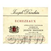Miniature French Echezeaux Red Wine Label 