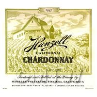 Miniature USA Hangell Chardonnay White Wine Label (1957 Vintage)