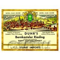 Miniature German Berkenstelar Riesling  White Wine Label