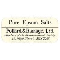 Pure Epsom Salts Miniature Apothecary Label 