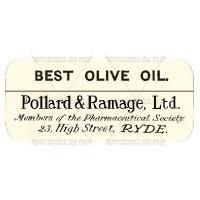 Best Olive Oil Miniature Apothecary Label