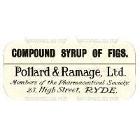 Compound Syrup Of Figs Miniature Apothecary Label