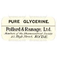 Pure Glycerine Miniature Apothecary Label