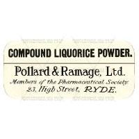 Compound Licorice Powder Miniature Apothecary Label