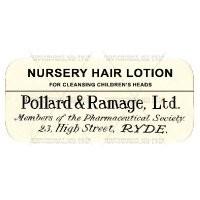 Nursery Hair Lotion Miniature Apothecary Label
