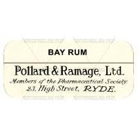 Bay Rum Miniature Apothecary Label