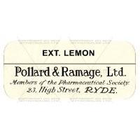 EXT. Lemon Miniature Apothecary Label