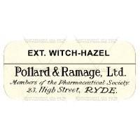 Ext. Witch Hazel Miniature Apothecary Label