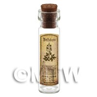 Dolls House Apothecary Wolfsbane Herb Long Sepia Label And Bottle