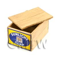Dolls House Sunlight Soap Lidded Wood Shop Stock Box