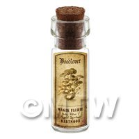 Dolls House Miniature Apothecary Woodlover Fungi Bottle And Label